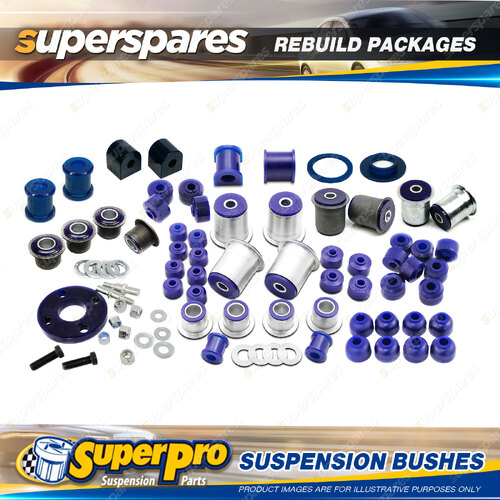 Front + Rear SuperPro Suspenison Bush Kit for Holden Statesman WB 1980-1985