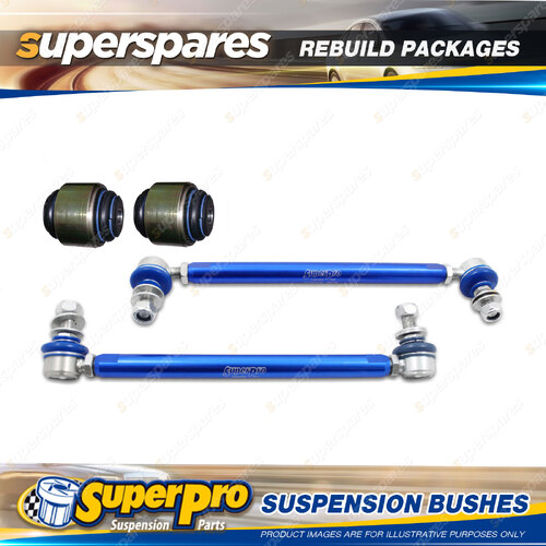 Front + Rear SuperPro Suspenison Bush Kit for Holden Vectra ZC 2002-2005