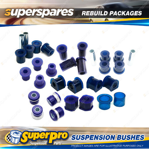 Front + Rear SuperPro Suspenison Bush Kit for Mitsubishi Challenger PA 1998-2007