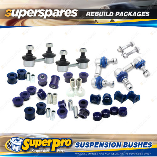 Front + Rear SuperPro Suspenison Bush Kit for Mitsubishi Magna TR TS Wagon 91-97