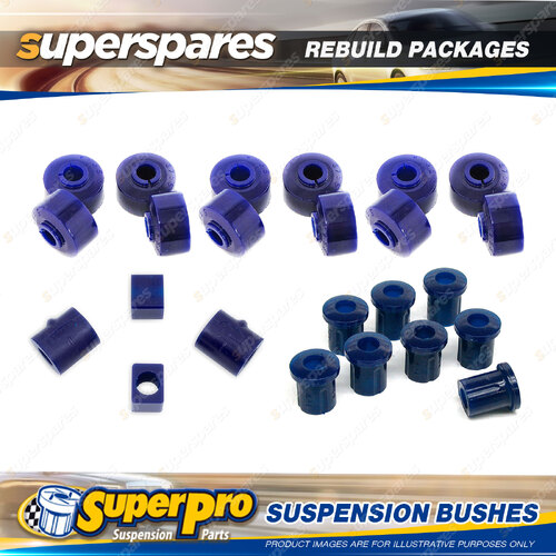 Front + Rear SuperPro Suspenison Bush Kit for Nissan 2000 SP311 SR311 1965-1970