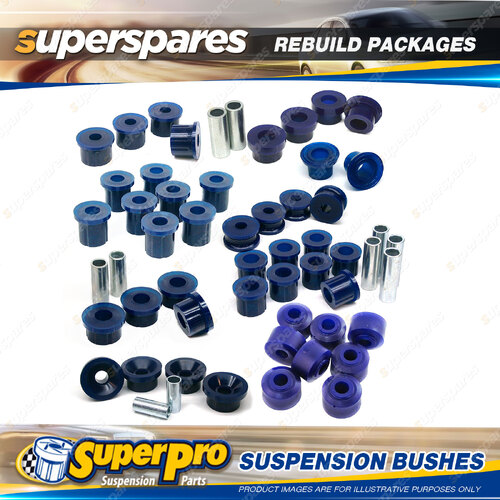 Front + Rear Superpro Suspenison Bush Kit for Nissan 200B 810 Excl. Sedan 77-81