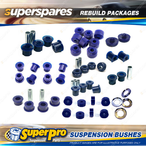 Front + Rear SuperPro Suspenison Bush Kit for Nissan Datsun D21 4WD 4 Cyl 85-99