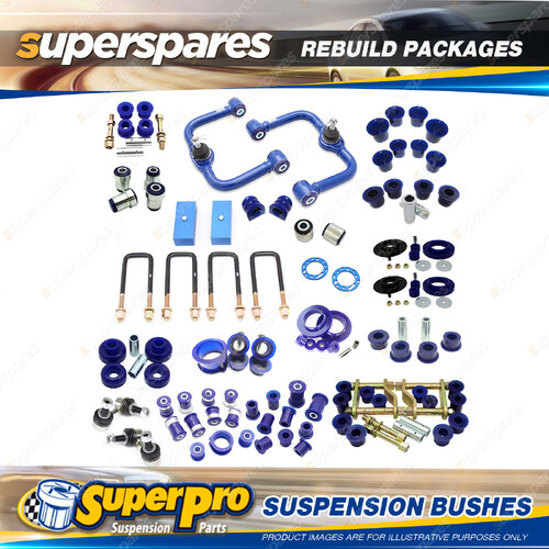 Front + Rear SuperPro Suspenison Bush Kit for Nissan Navara D40 Spain 05-14