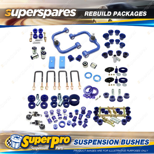 Front + Rear SuperPro Suspenison Bush Kit for Nissan Navara D40 Thai Built 05-14