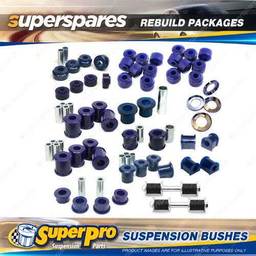 Front + Rear SuperPro Suspenison Bush Kit for Nissan Pathfinder WD21 4WD 86-1995