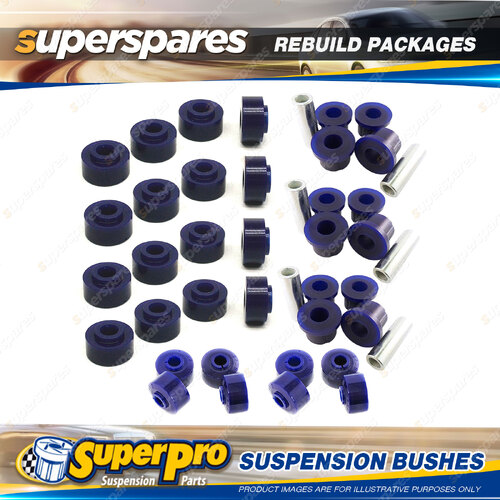 Front + Rear SuperPro Suspenison Bush Kit for Nissan Patrol G60 G61 01/1977-1982