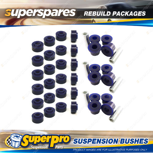 Front + Rear Superpro Suspenison Bush Kit for Nissan Patrol G60 G61 1967-01/1977