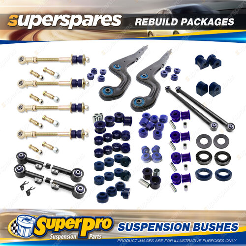 Front + Rear Superpro Suspenison Bush Kit for Nissan Patrol Y60 GQ Wagon 89-1997