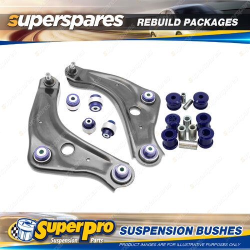 Front + Rear SuperPro Suspenison Bush Kit for Nissan Qashqai J11 2013-on