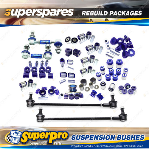 Front + Rear SuperPro Suspenison Bush Kit for Nissan Skyline V35 RWD 2001-on