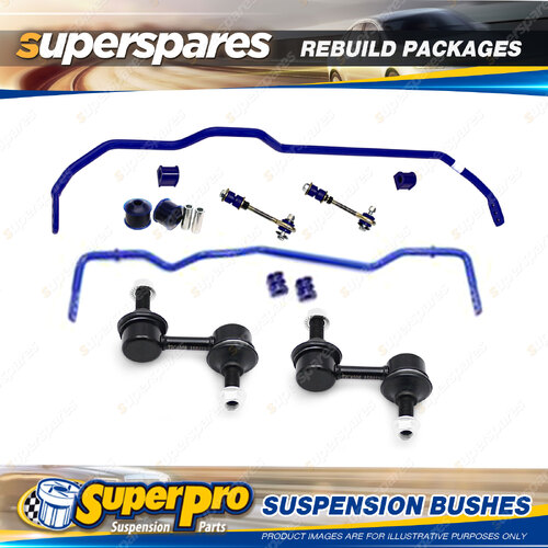 Front + Rear Superpro Suspenison Bush Kit for Nissan Stagea WGC34 RWD 96-01