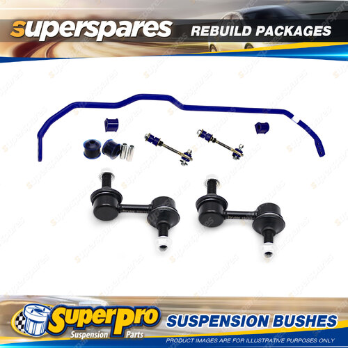 Front + Rear SuperPro Suspenison Bush Kit for Nissan Stagea WGNC34 AWD 96-01