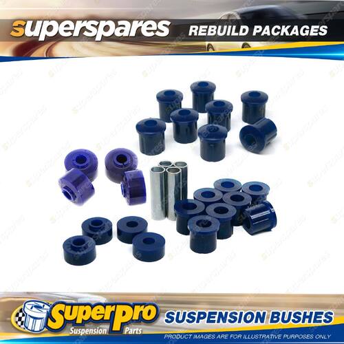 Front + Rear SuperPro Suspenison Bush Kit for Nissan Urvan E20 1973-1980