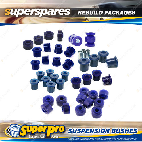 Front + Rear Superpro Suspenison Bush Kit for Nissan Urvan E23 1980-1987