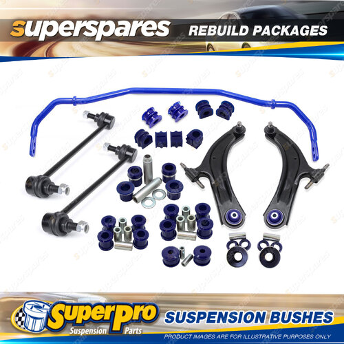 Front + Rear Superpro Suspenison Bush Kit for Nissan X-Trail T31 2007-2013