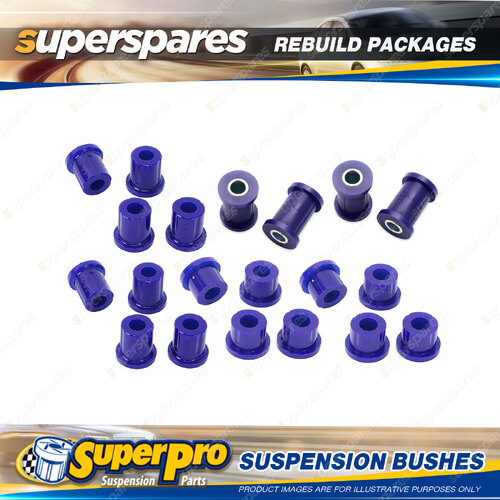 Front + Rear Superpro Suspenison Bush Kit for Toyota Blizzard LD10 1982-1983