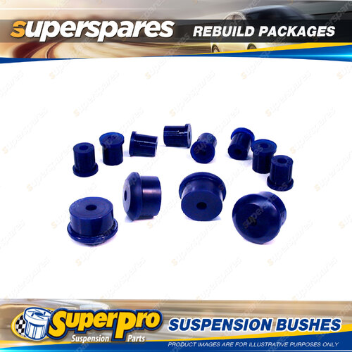 Front + Rear Superpro Suspenison Bush Kit for Toyota Corolla E10 1966-1970