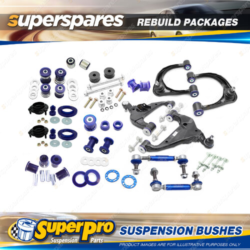 Front + Rear SuperPro Suspenison Bush Kit for Toyota Fortuner AN50 AN60 05-2015