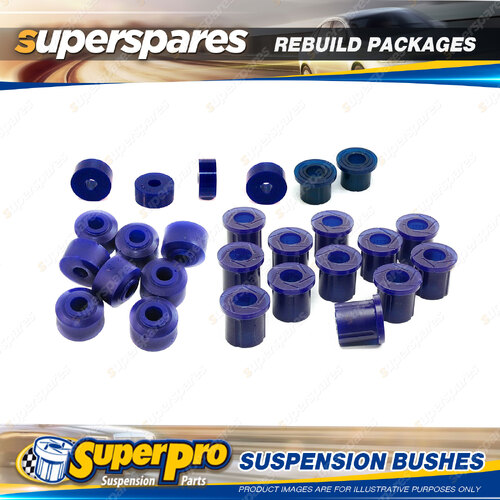 Front + Rear SuperPro Suspenison Bush Kit for Toyota Hilux RN13 1968-1972