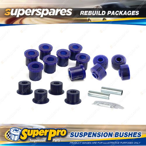 Front + Rear SuperPro Suspenison Bush Kit for Toyota Hilux RN30 1978-1983