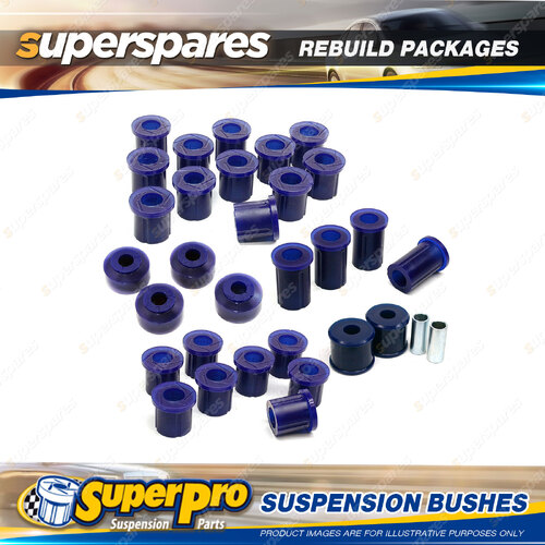 Front + Rear SuperPro Suspenison Bush Kit for Toyota Hilux LN46 1981-1983