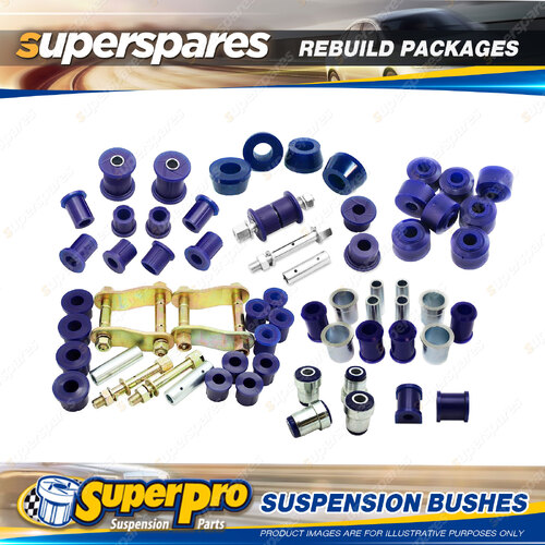 Front + Rear SuperPro Suspenison Bush Kit for Toyota Hilux RN106R 1988-1997