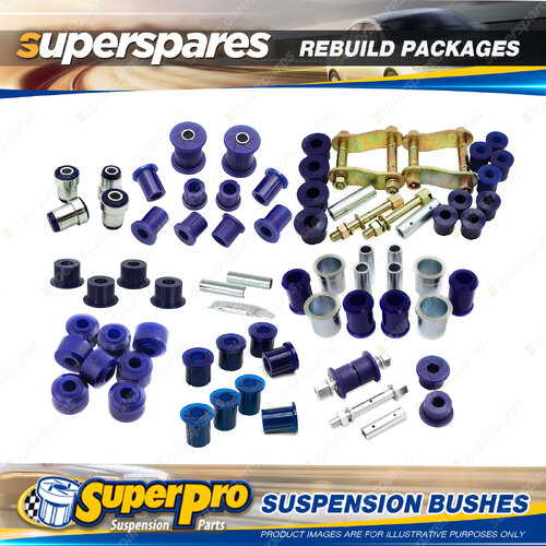 Front + Rear SuperPro Suspenison Bush Kit for Toyota Hilux RN110R 1988-1997