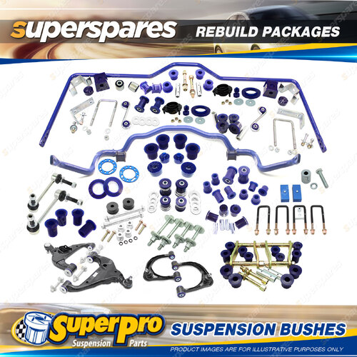 Front + Rear Superpro Suspenison Bush Kit for Toyota Hilux KUN26 GGN25 4WD 05-15