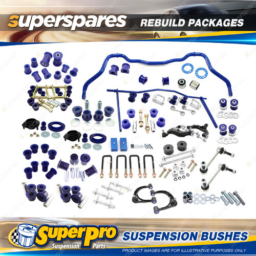 Front + Rear Superpro Suspenison Bush Kit for Toyota Hilux GGN GUN 4WD 2015-on