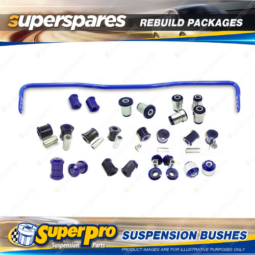 Front + Rear SuperPro Suspenison Bush Kit for Toyota Mark X Reiz X120 2004-2009