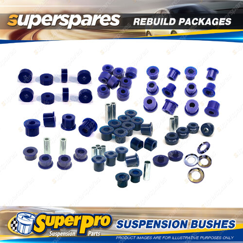 Front + Rear SuperPro Suspenison Bush Kit for Nissan Datsun D21 2WD V6 1992-1999