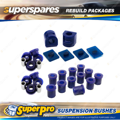 Rear Superpro Suspenison Bush Kit for Toyota Landcruiser 43 45 47 72-80