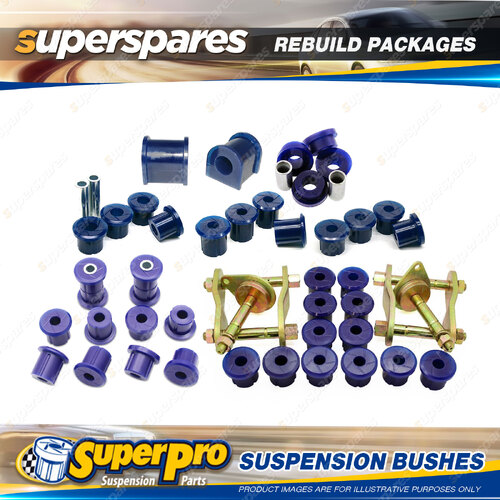 Rear Superpro Suspenison Bush Kit for Toyota Landcruiser 76 78 Series 01-07