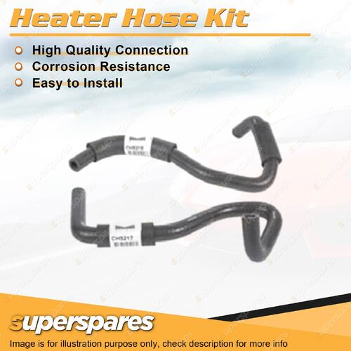 Superspares Heater Hose Set for Holden Colorado RC Rodeo RA R9 3.0L 4 cyl