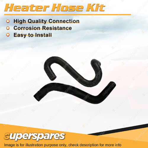 Superspares Heater Hose Set for Ford Festiva WA WB 1.3L SOHC B3 1991-1996