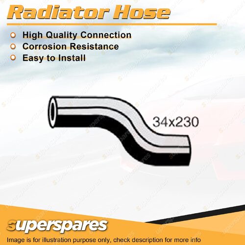 1 x Upper Radiator Hose 34 x 230mm for Mazda 323 FA 1300 808 TC 1.3L 8V 70-78