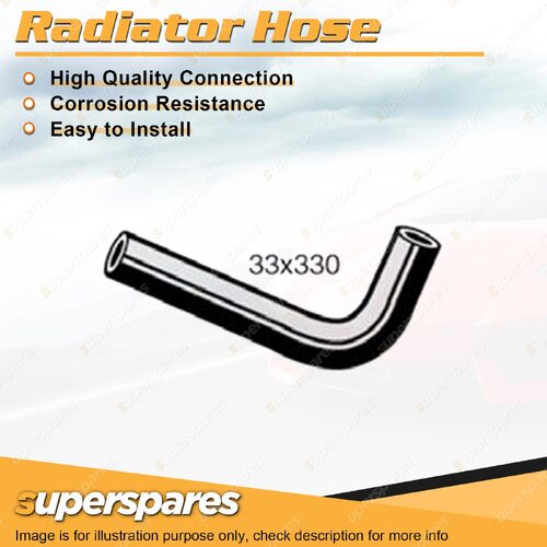 Upper Radiator Hose 33mm x 330mm for Toyota Corolla KE38 1.2L 1.3L 1974-1981