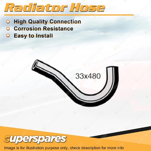 Lower Radiator Hose 33mm x 480mm for Toyota Corolla KE38 1.2L 1.3L 1974-1981