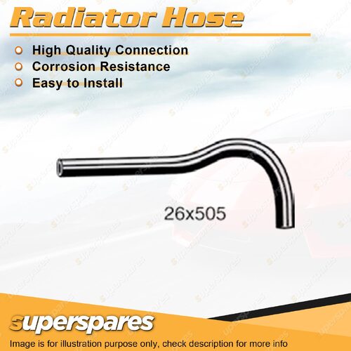 1 x Upper Radiator Hose 26 x 505mm for Honda Accord JK SJ JJ 1.6L 03/77-03/78