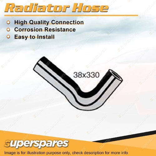 Superspares Lower Radiator Hose 38 x 330mm for Ford Courier 2.0L 4 cyl SOHC 8V