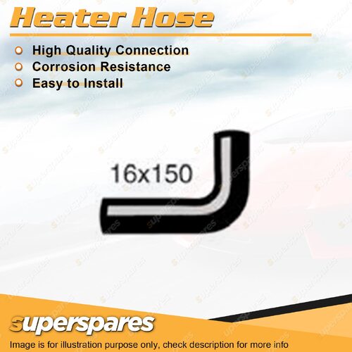 Heater Hose 16 x 150mm for Holden HJ HQ HX HZ 4.2L 5.0L 253ci 308ci 1971-1980