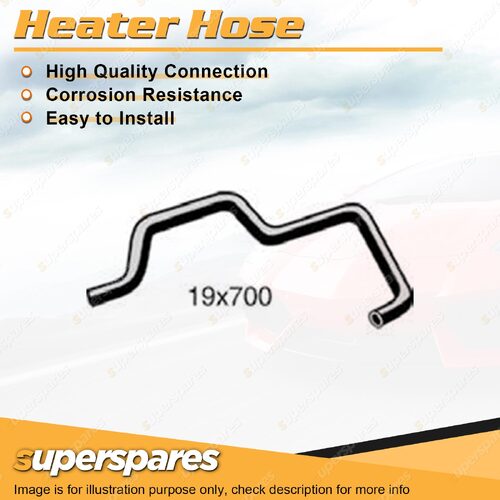 Superspares Heater Hose 19 x 700mm for Holden Jackaroo G200Z 1.9L 4 cyl SOHC 8V