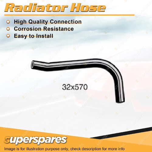 1 x Upper Radiator Hose 32mm x 570mm for Holden Commodore VC 1.9L 4 cyl OHV 8V