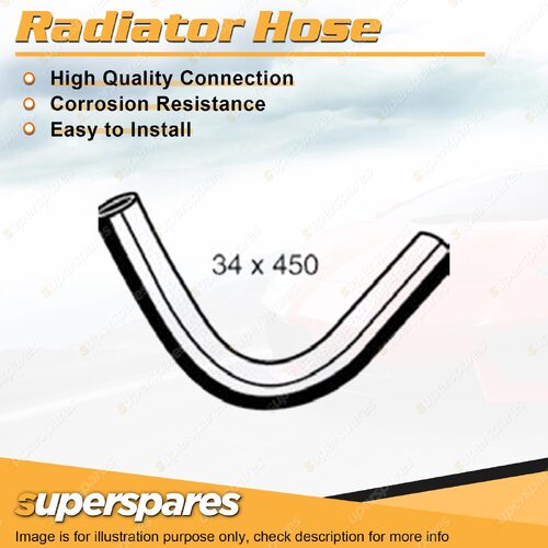 Lower Radiator Hose 34 x 450mm for Mitsubishi Triton ME MF MG MH MJ 2.5L 2.6L