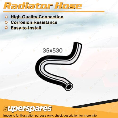 Upper Radiator Hose 35 x 530mm for Ford Meteor GA GB Laser KA 1.1L 1.3L 1.5L