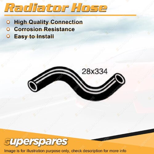 1 x Lower Radiator Hose 28 x 334mm for Subaru Brumby DL Leone Omega 1.6L 1.8L