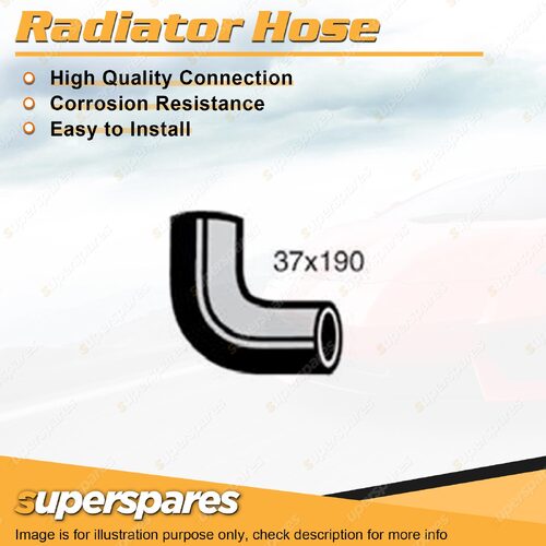 Lower Radiator Hose 37 x 190mm for Toyota Landcruiser HJ45R 3.6L 6 cyl 77-80