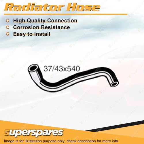 Lower Radiator Hose 37/43 x 540mm for Toyota Landcruiser HJ47R 4.0L OHV 80-84