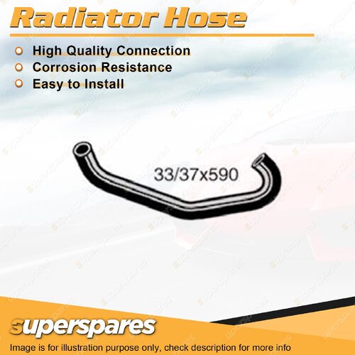 Lower Radiator Hose 33/37 x 590mm for Toyota Hilux LN40R LN46R 2.2L 1980-1985